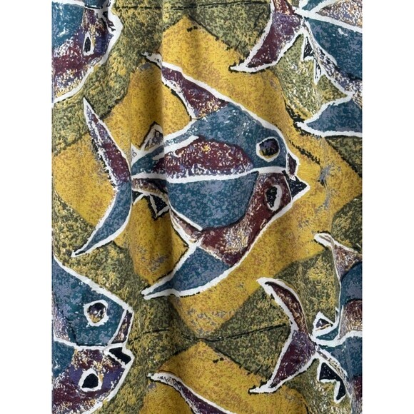 Vintage Hawaiian Shirt XL Tropical Fish Aloha ME Sport Rayon Vacation Cruisewear - Picture 3 of 5